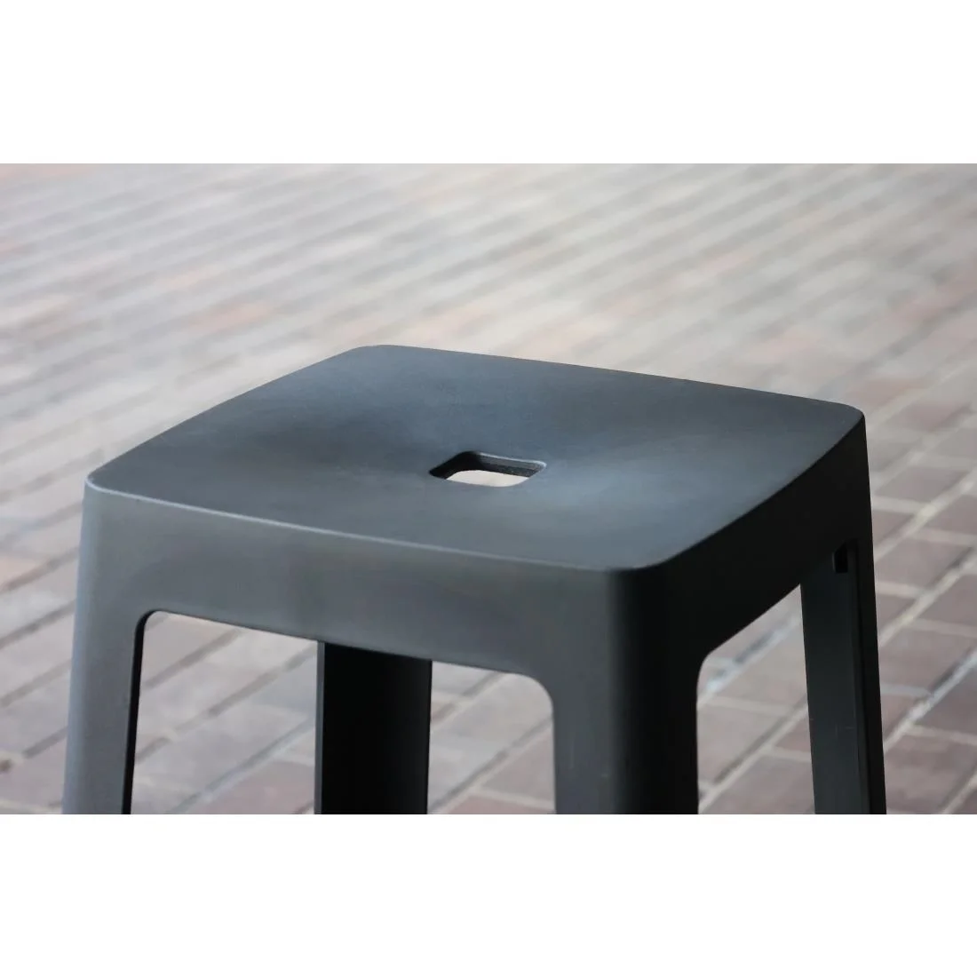 Origin Base High Stool Mouse Grey 450x450x750mm (2 Pack) - Image 3