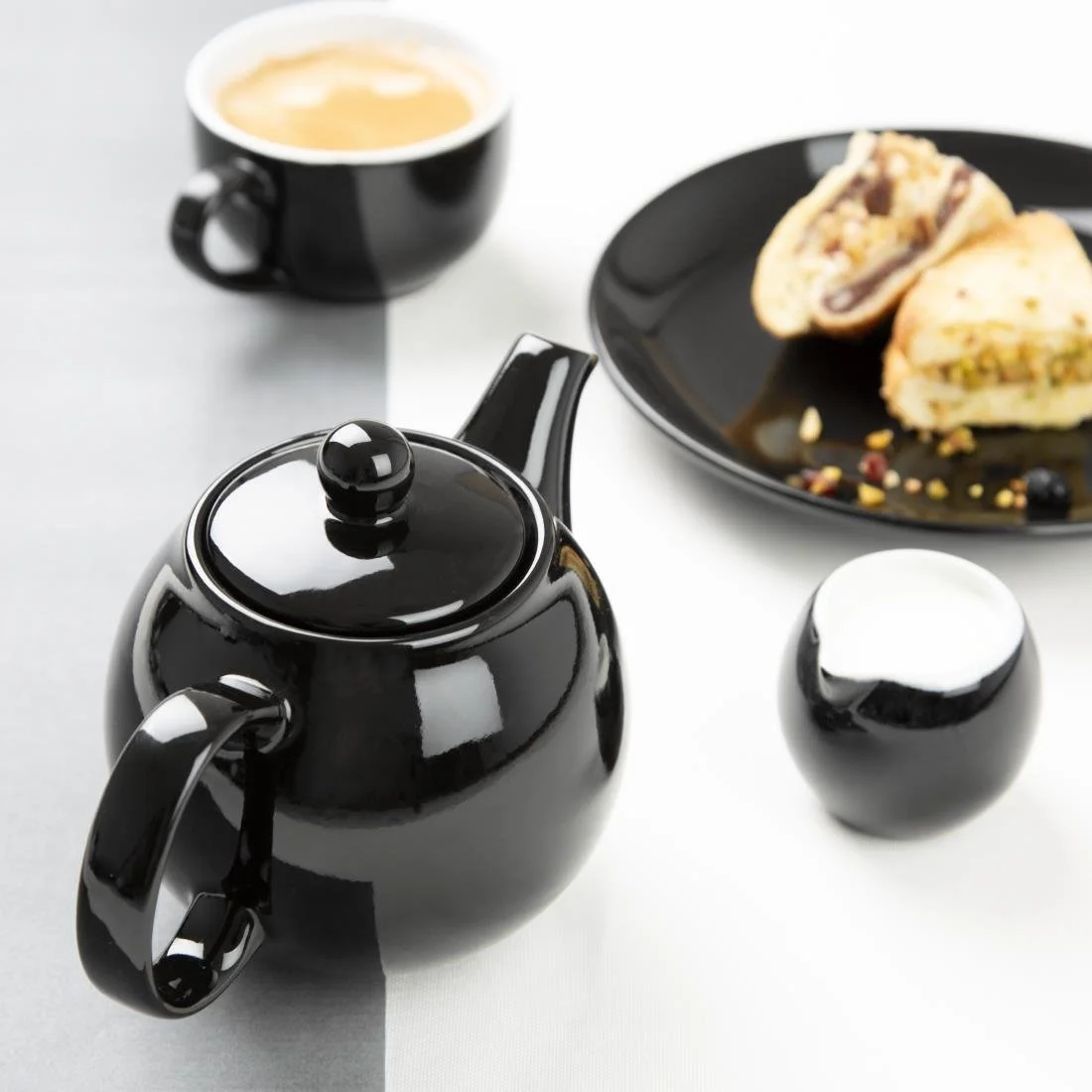 Olympia Cafe Teapots Black 450ml (2 Pack) - Image 6