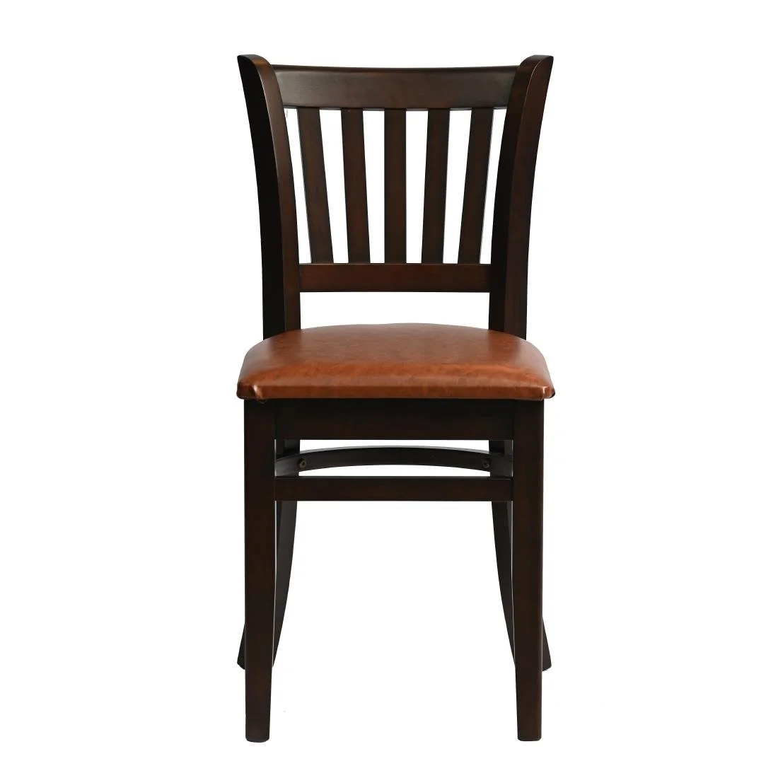 Manhattan Dining Chairs in Dark Walnut with Bison Tan Seat (2 Pack)