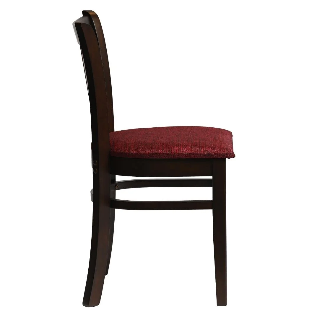 Manhattan Dining Chairs in Dark Walnut with Shetland Scarlett Seat (2 Pack) - Image 3