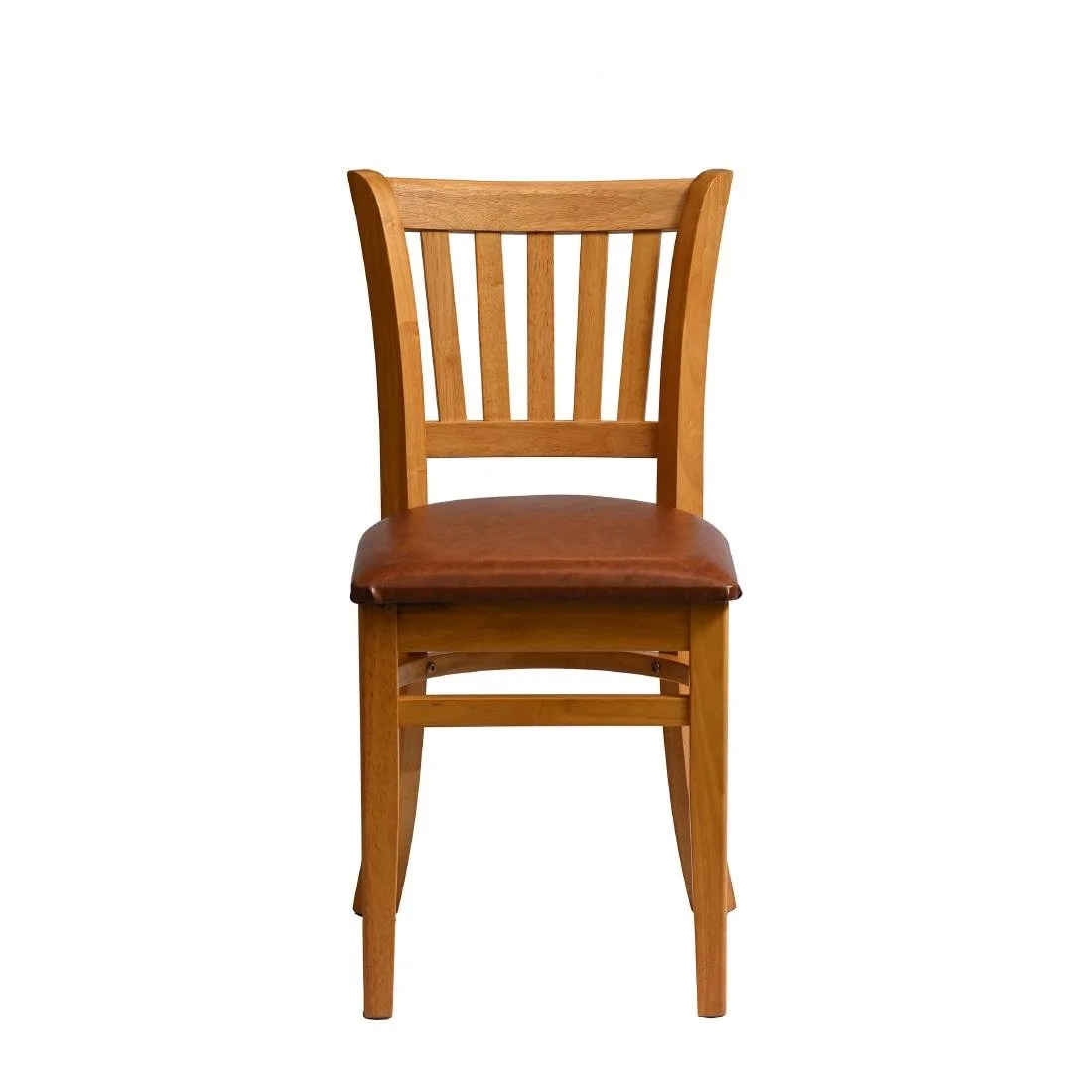 Manhattan Dining Chairs in Soft Oak with Bison Tan Seat (2 Pack)