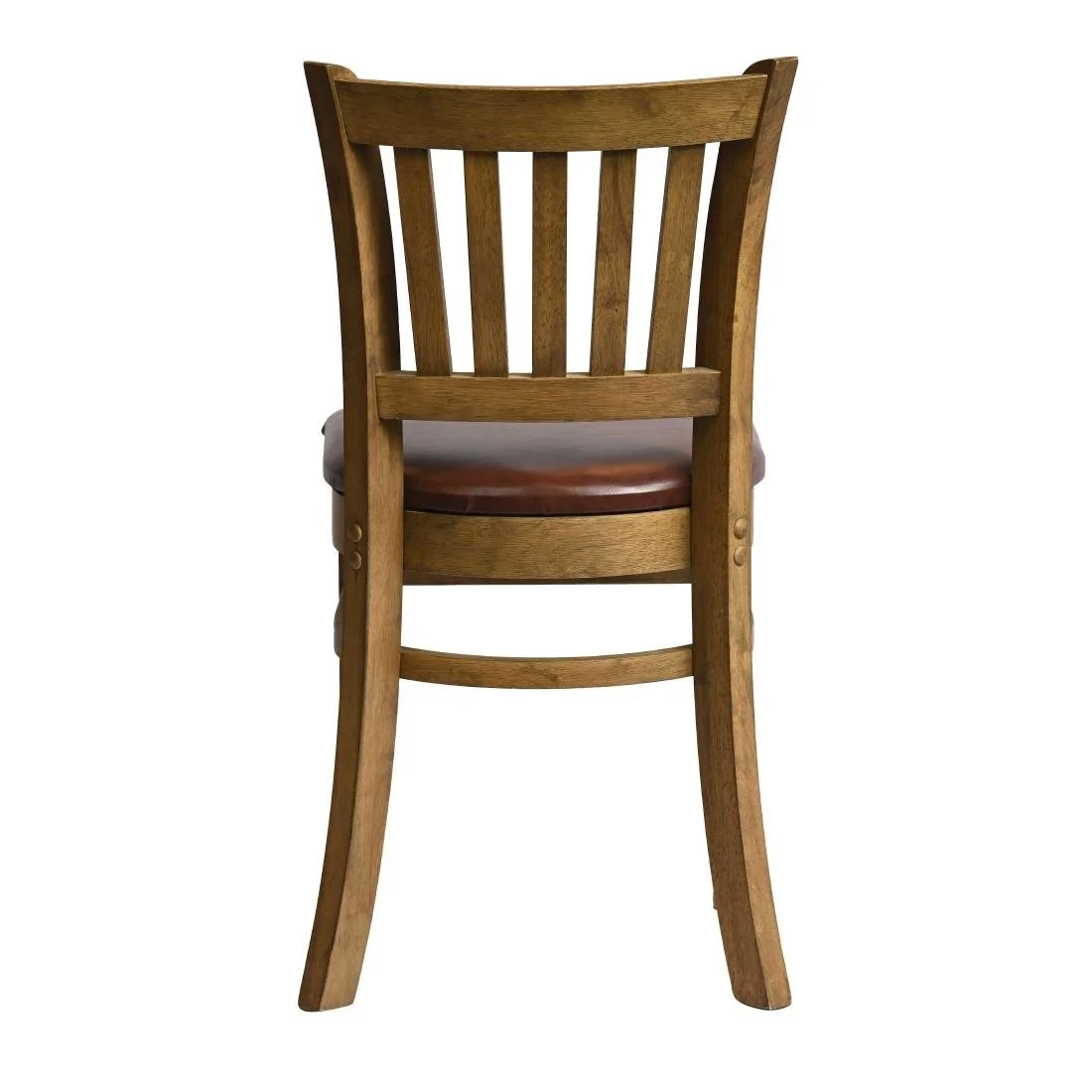Manhattan Dining Chairs in Weathered Oak with Bison Espresso Seat (2 Pack) - Image 2