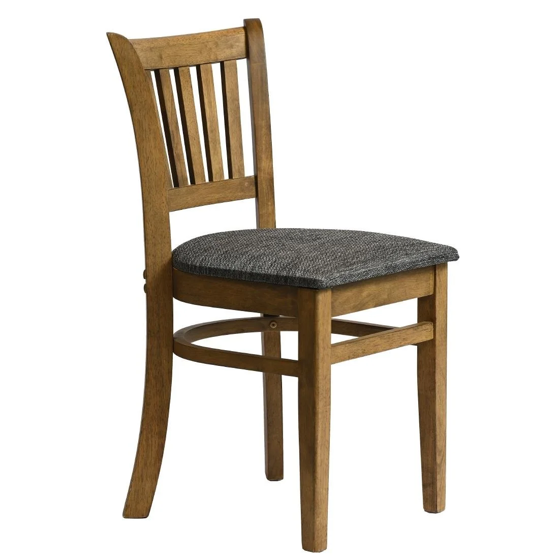 Manhattan Dining Chairs in Weathered Oak with Shetland Smoke Seat (2 Pack) - Image 2