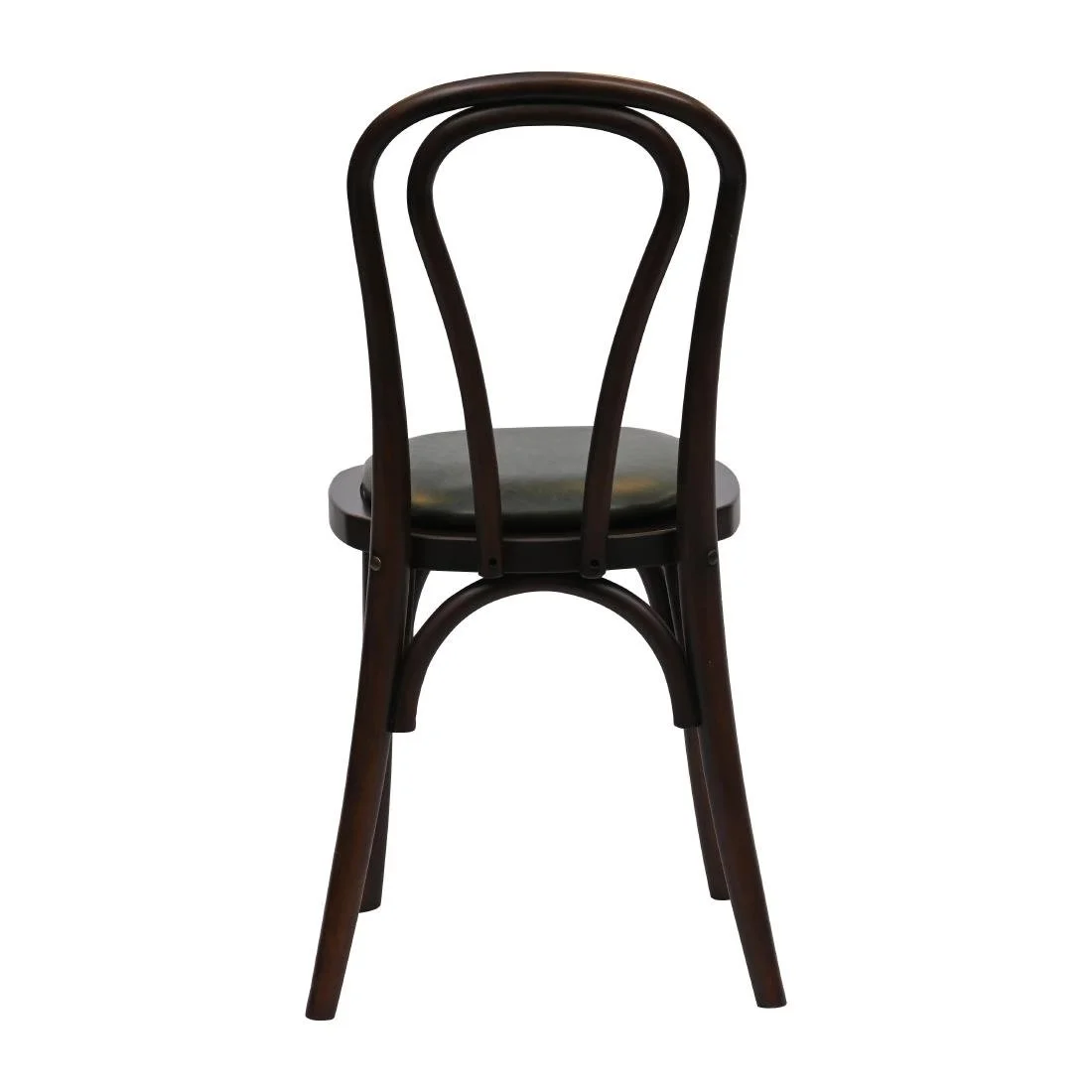 Hoop Back Dining Chairs in Dark Walnut with Bison Cedar Seat (2 Pack) - Image 2