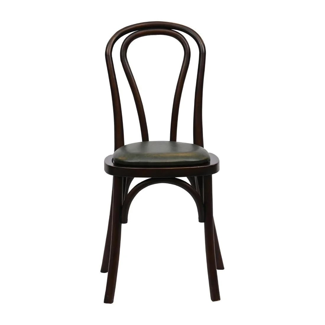 Hoop Back Dining Chairs in Dark Walnut with Bison Cedar Seat (2 Pack) - Image 3