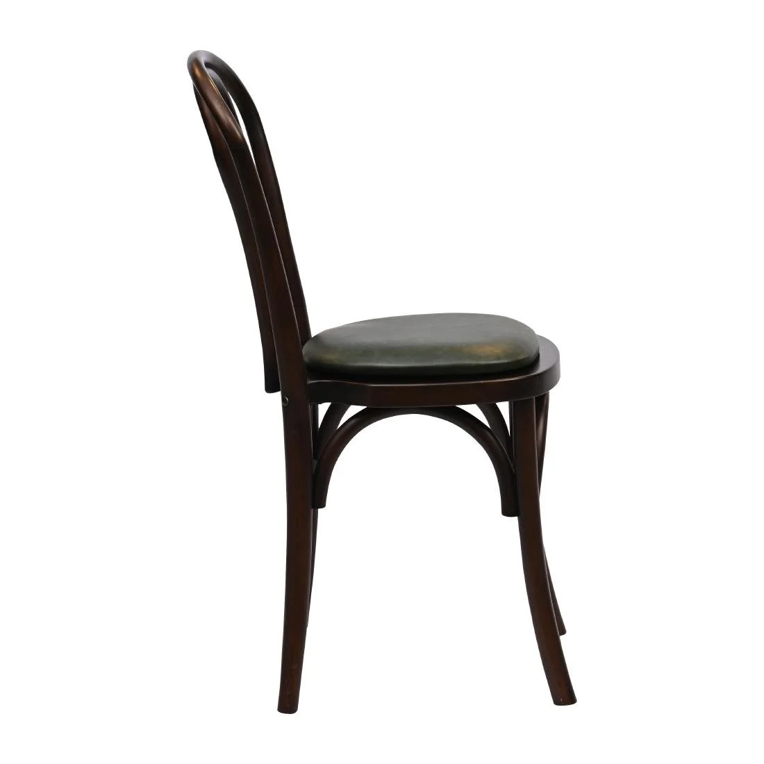 Hoop Back Dining Chairs in Dark Walnut with Bison Cedar Seat (2 Pack) - Image 4