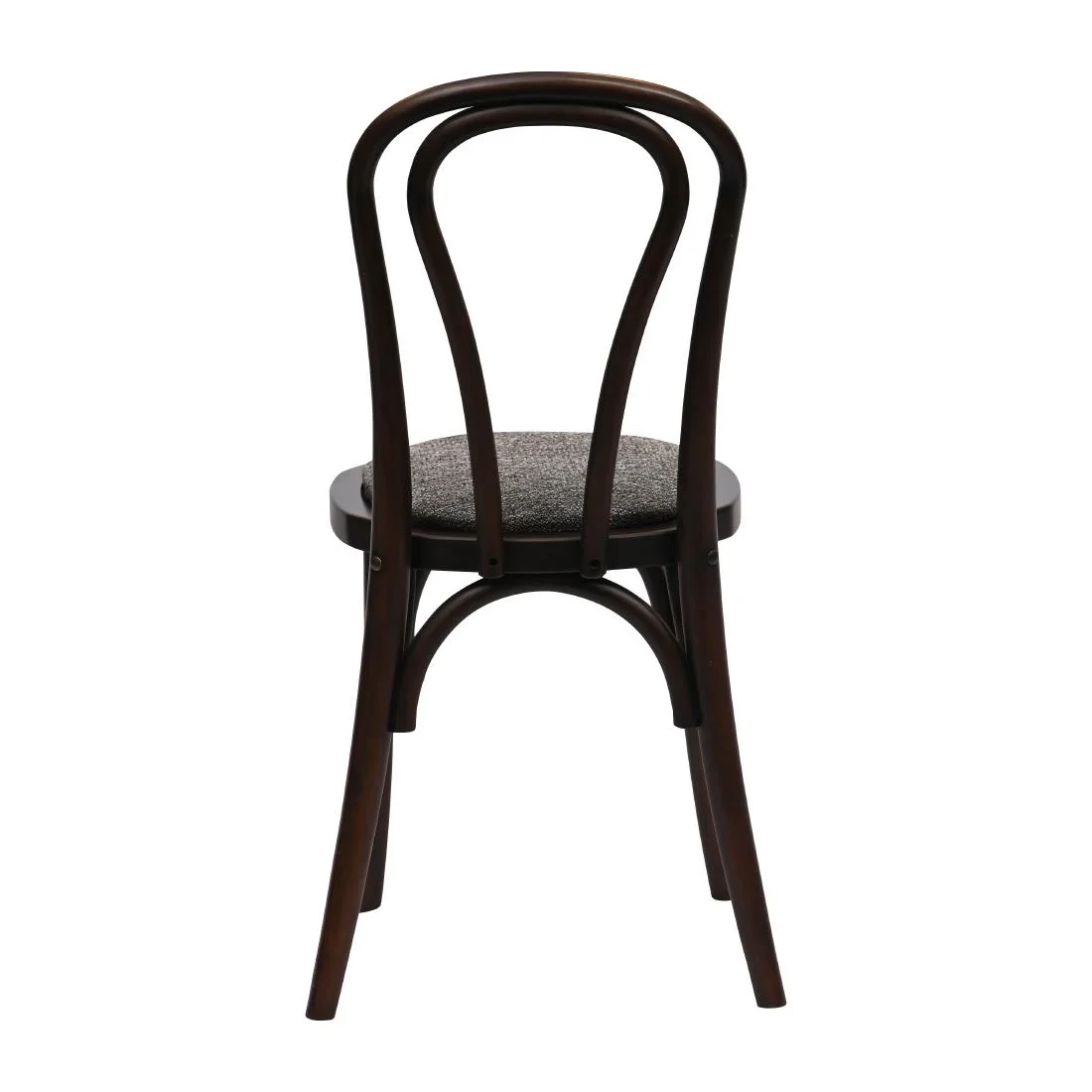 Hoop Back Dining Chairs in Dark Walnut with Shetland Smoke Seat (2 Pack) - Image 2