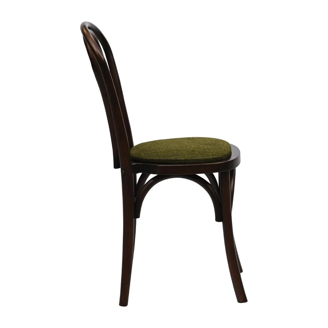Hoop Back Dining Chairs in Dark Walnut with Shetland Forest Seat (2 Pack) - Image 4