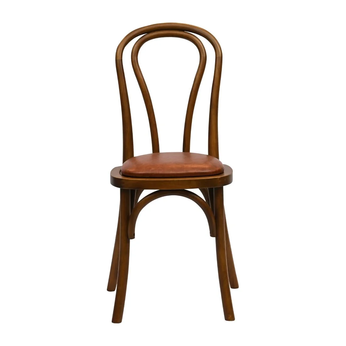 Hoop Back Dining Chairs in Weathered Oak with Bison Tan Seat (2 Pack) - Image 3