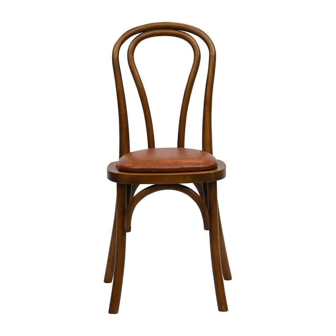 Hoop Back Dining Chairs in Weathered Oak with Bison Tan Seat (2 Pack) - Image 3