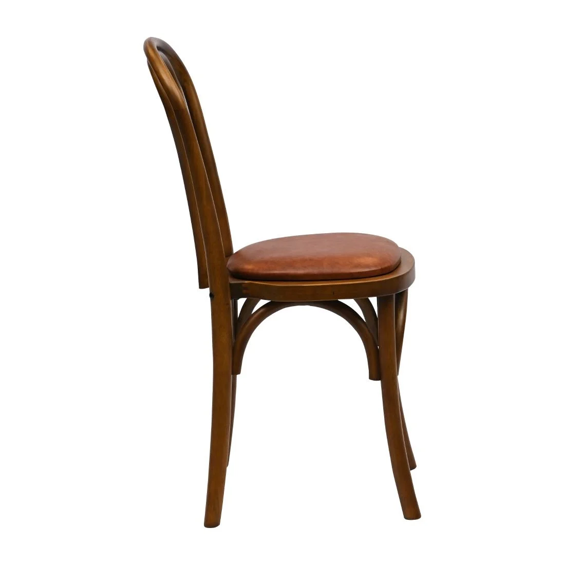 Hoop Back Dining Chairs in Weathered Oak with Bison Tan Seat (2 Pack) - Image 4