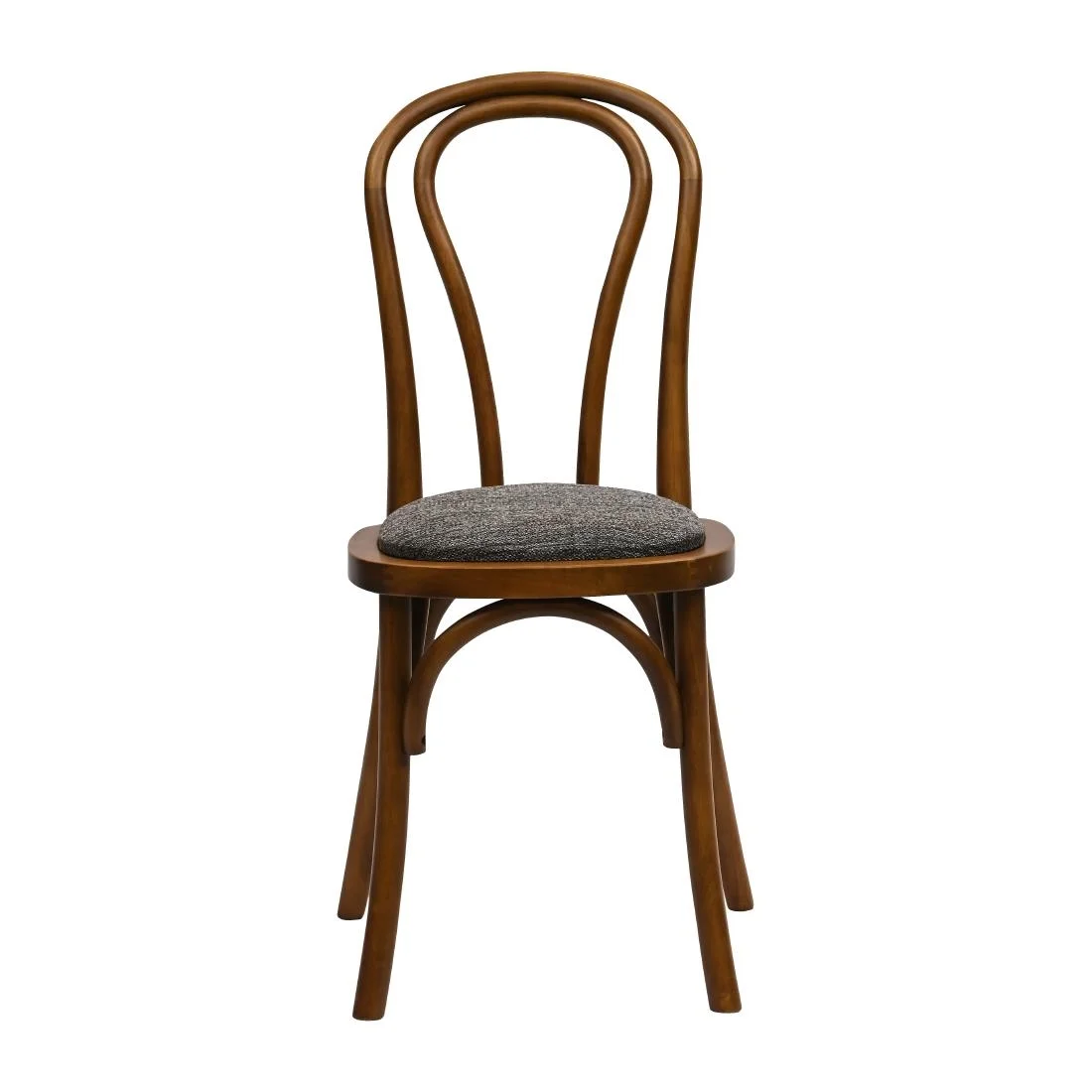 Hoop Back Dining Chairs in Weathered Oak with Shetland Smoke Seat (2 Pack) - Image 3