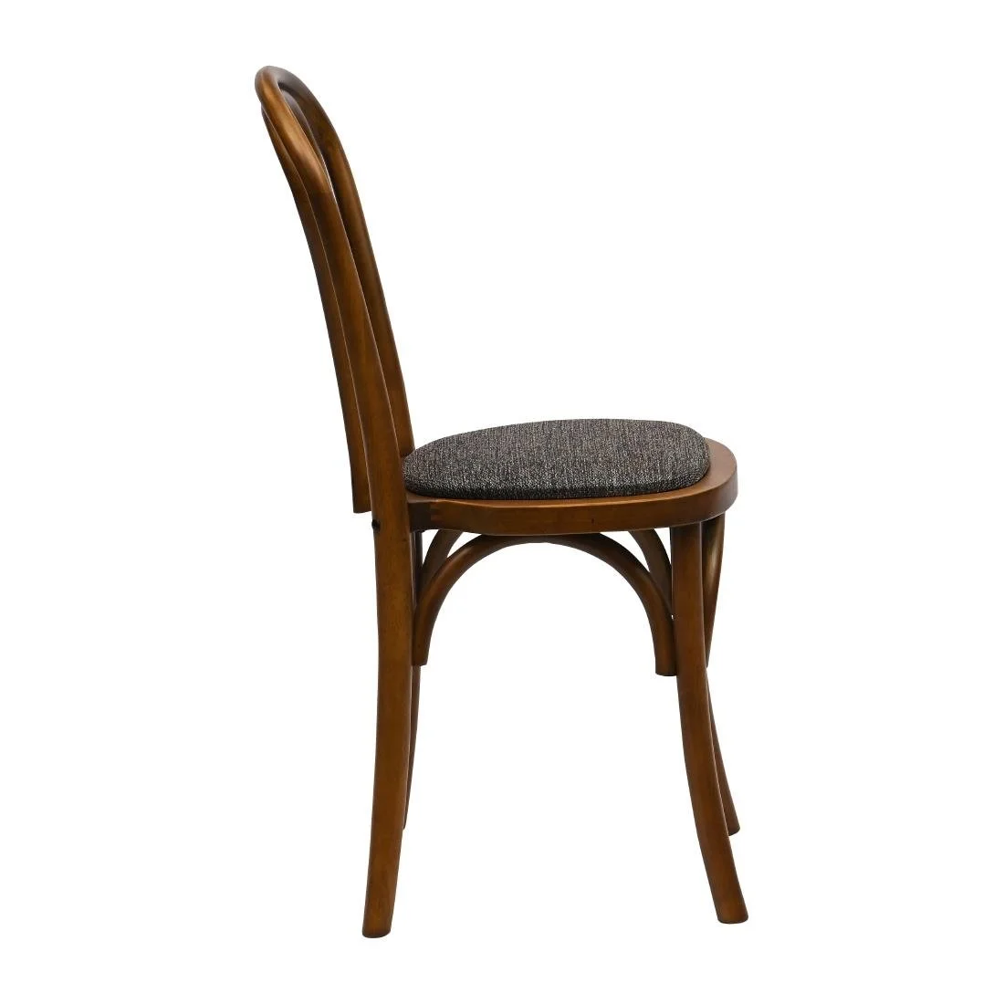 Hoop Back Dining Chairs in Weathered Oak with Shetland Smoke Seat (2 Pack) - Image 4