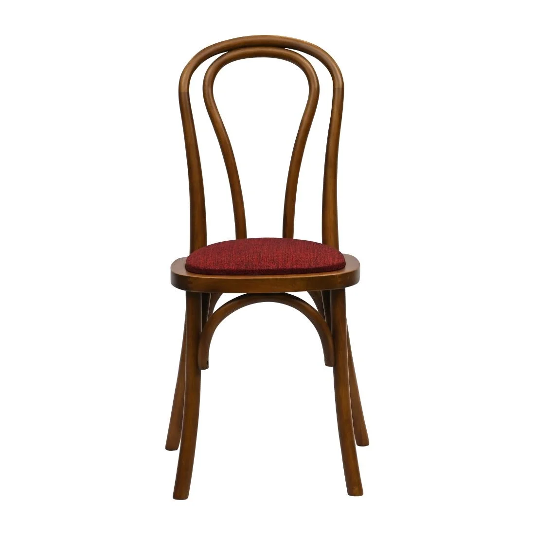 Hoop Back Dining Chairs in Weathered Oak with Shetland Scarlett Seat (2 Pack) - Image 4