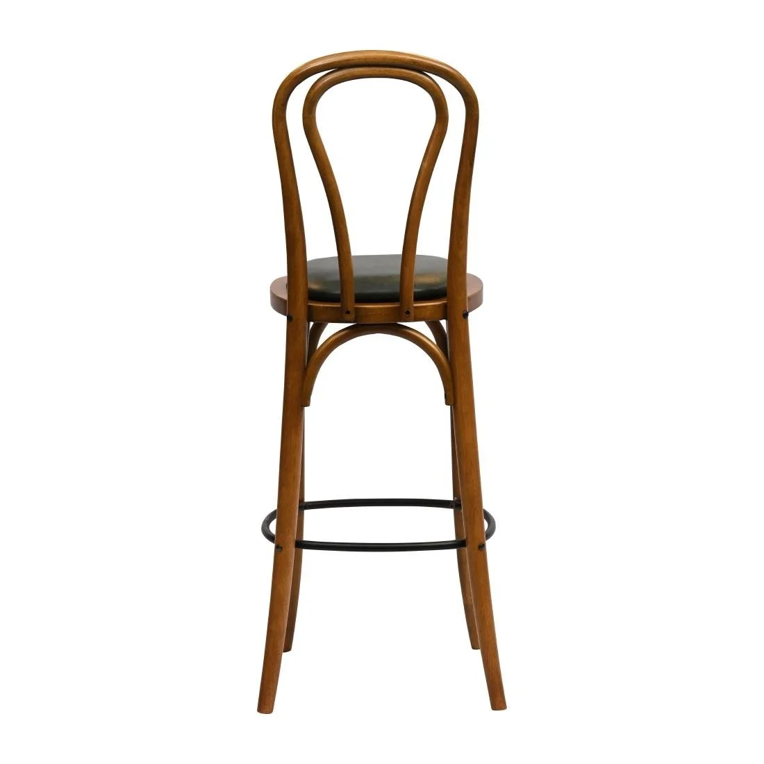 Hoop Back Bar Chair in Weathered Oak with Bison Cedar Seat - Image 2