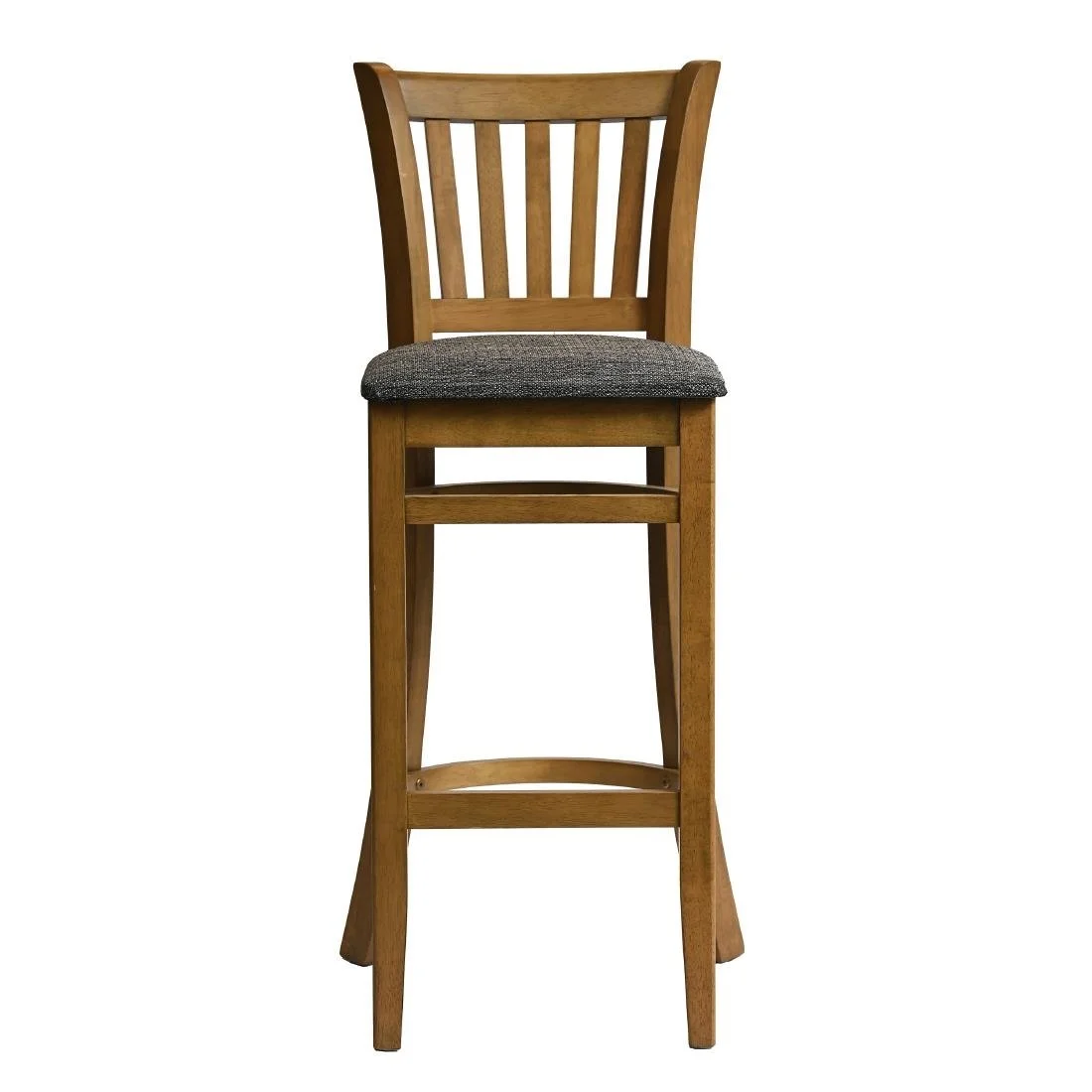 Manhattan Bar Chair in Weathered Oak with Shetland Smoke Seat