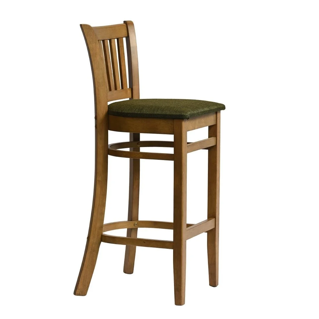 Manhattan Bar Chair in Weathered Oak with Shetland Forest Seat - Image 4