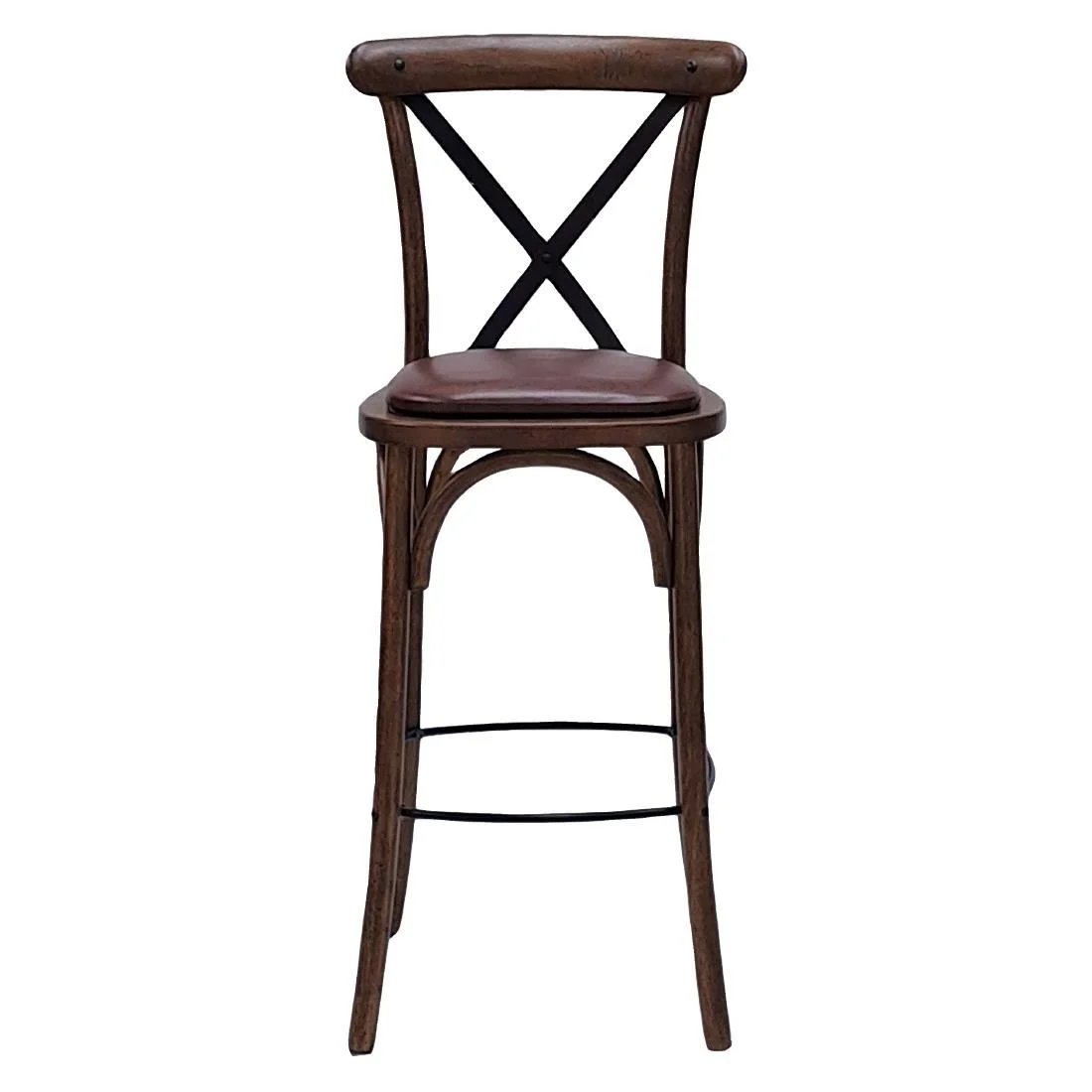 Bristol Bar Chair in Vintage with Bison Espresso Seat - Image 2