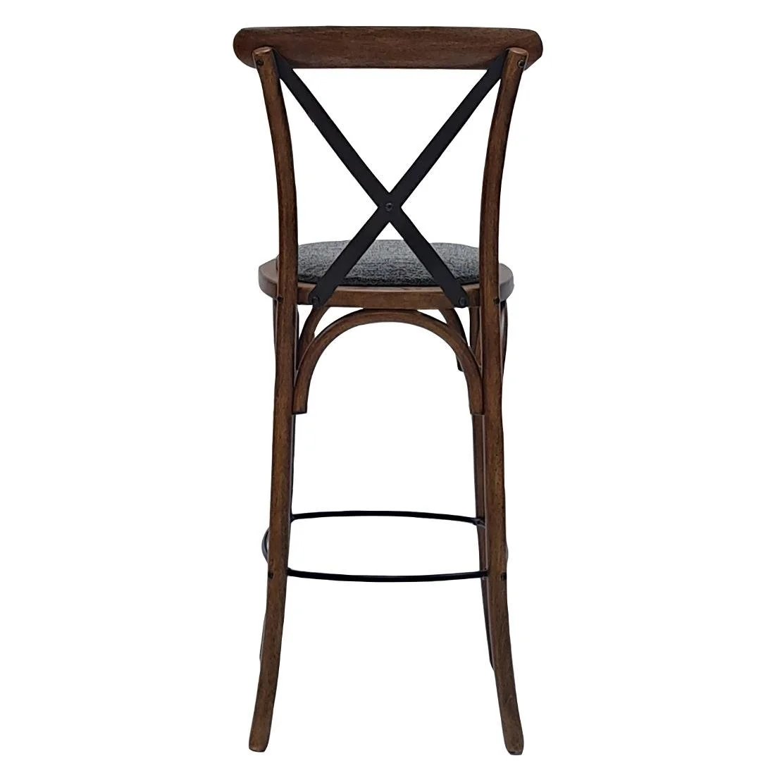 Bristol Bar Chair in Vintage with Shetland Smoke Seat - Image 3