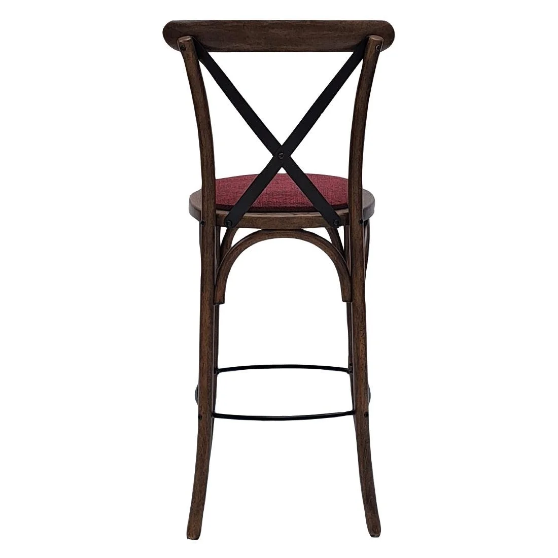 Bristol Bar Chair in Vintage with Shetland Scarlett Seat - Image 3
