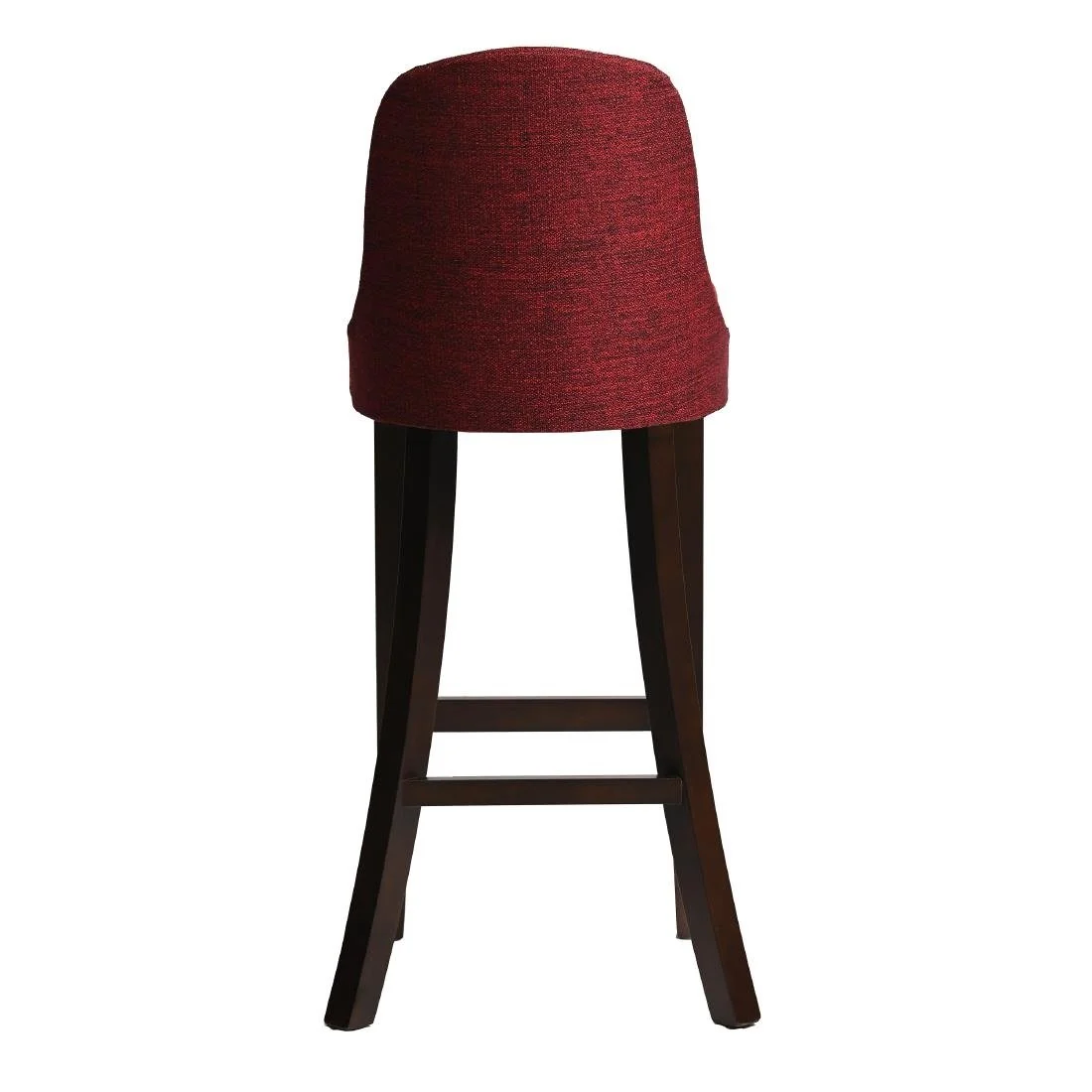 Kilsby Bar Chair in Dark Walnut with Shetland Scarlett Seat - Image 4
