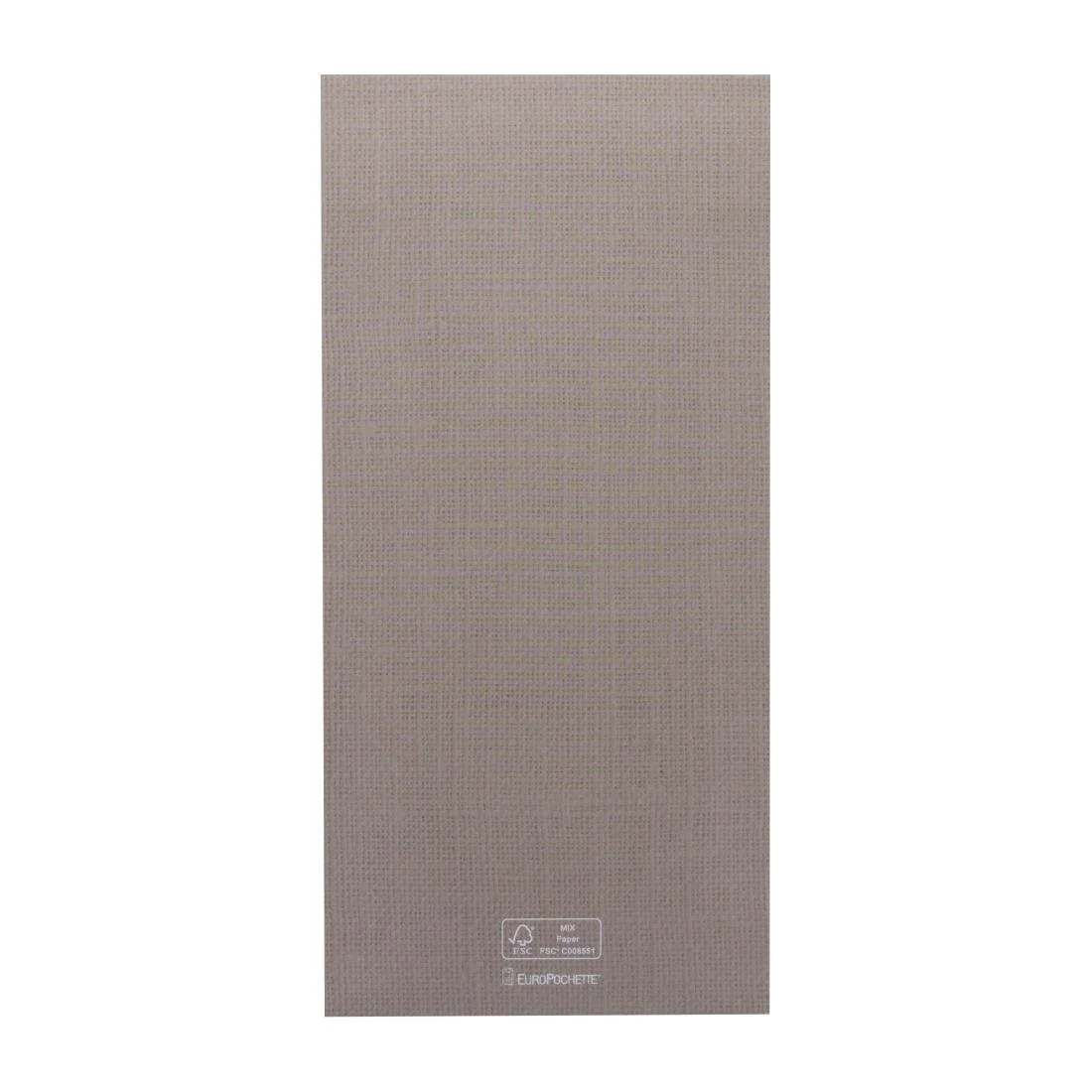 Europochette Extra Size Greige Cutlery Pouch with White Airlaid Napkin (200 Pack) - Image 3