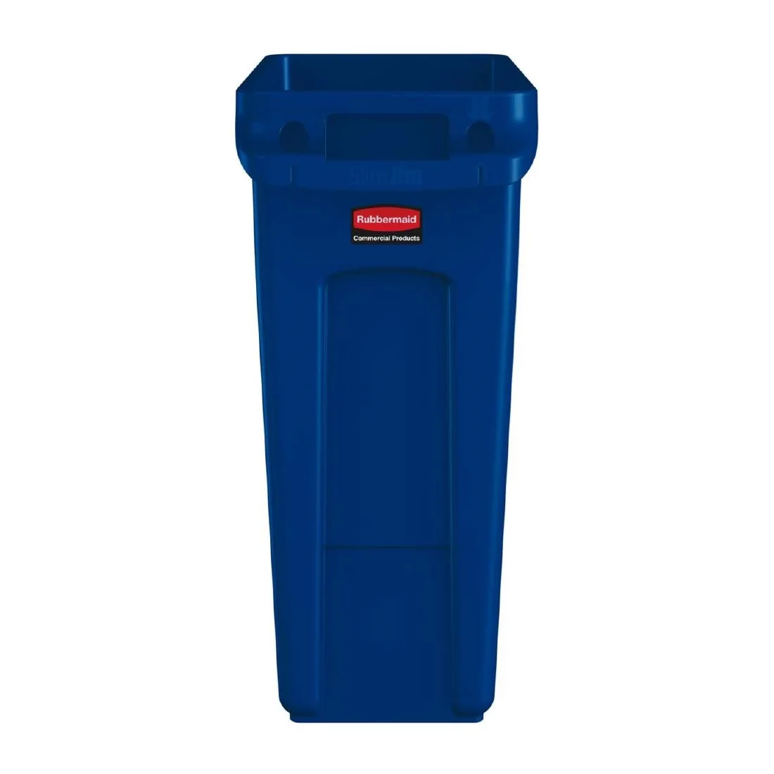 Rubbermaid Slim Jim Bin with Venting Channels Blue 60Ltr - Image 3