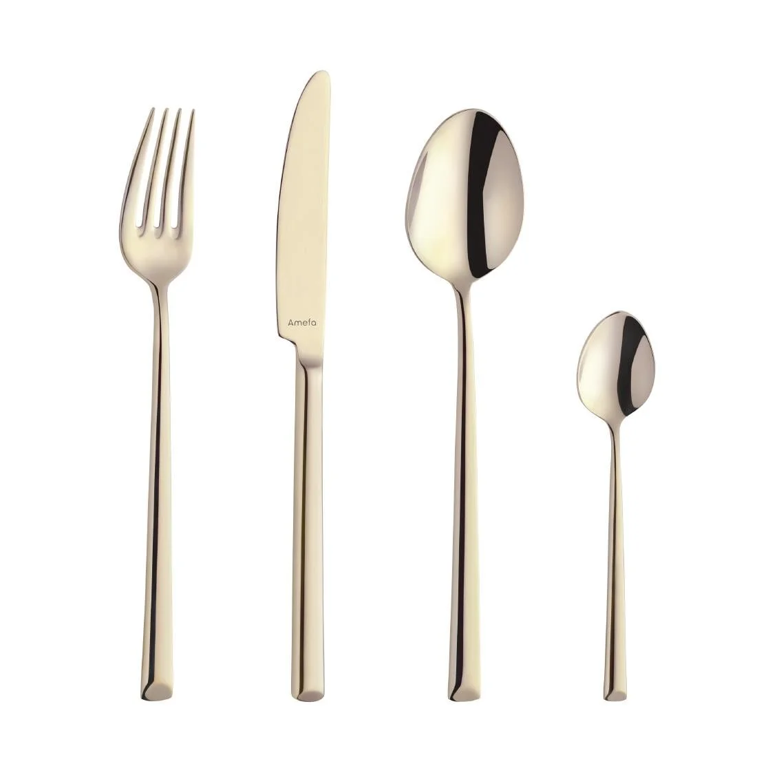 Amefa Metropole Champagne Medium Teaspoons (12 Pack) - Image 2