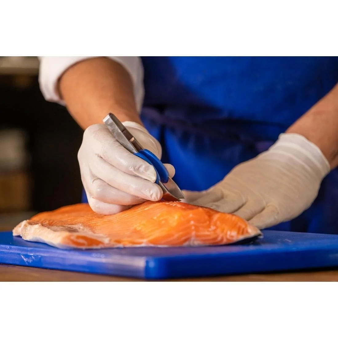 Deglon Straight Fish Bone Tweezer Bevelled Ends 12cm - Image 3