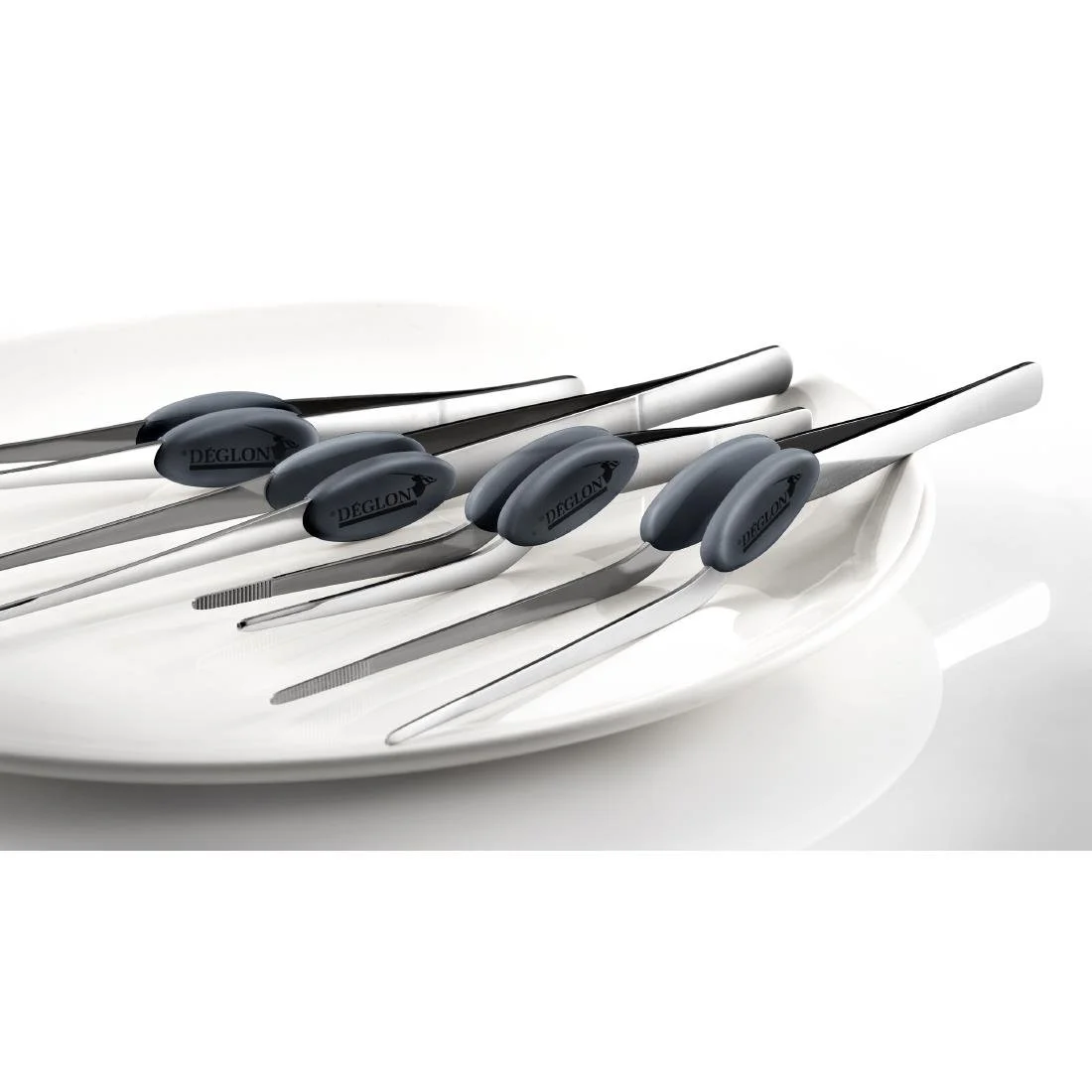 Deglon Straight Fish Bone Tweezer Bevelled Ends 12cm - Image 4