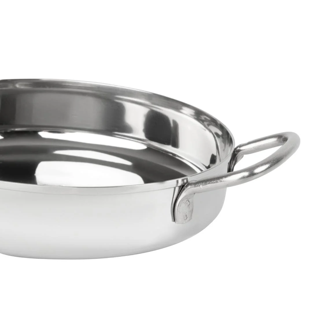 Olympia Table Presentation Double Handle Dish Stainless Steel 150mm - Image 3