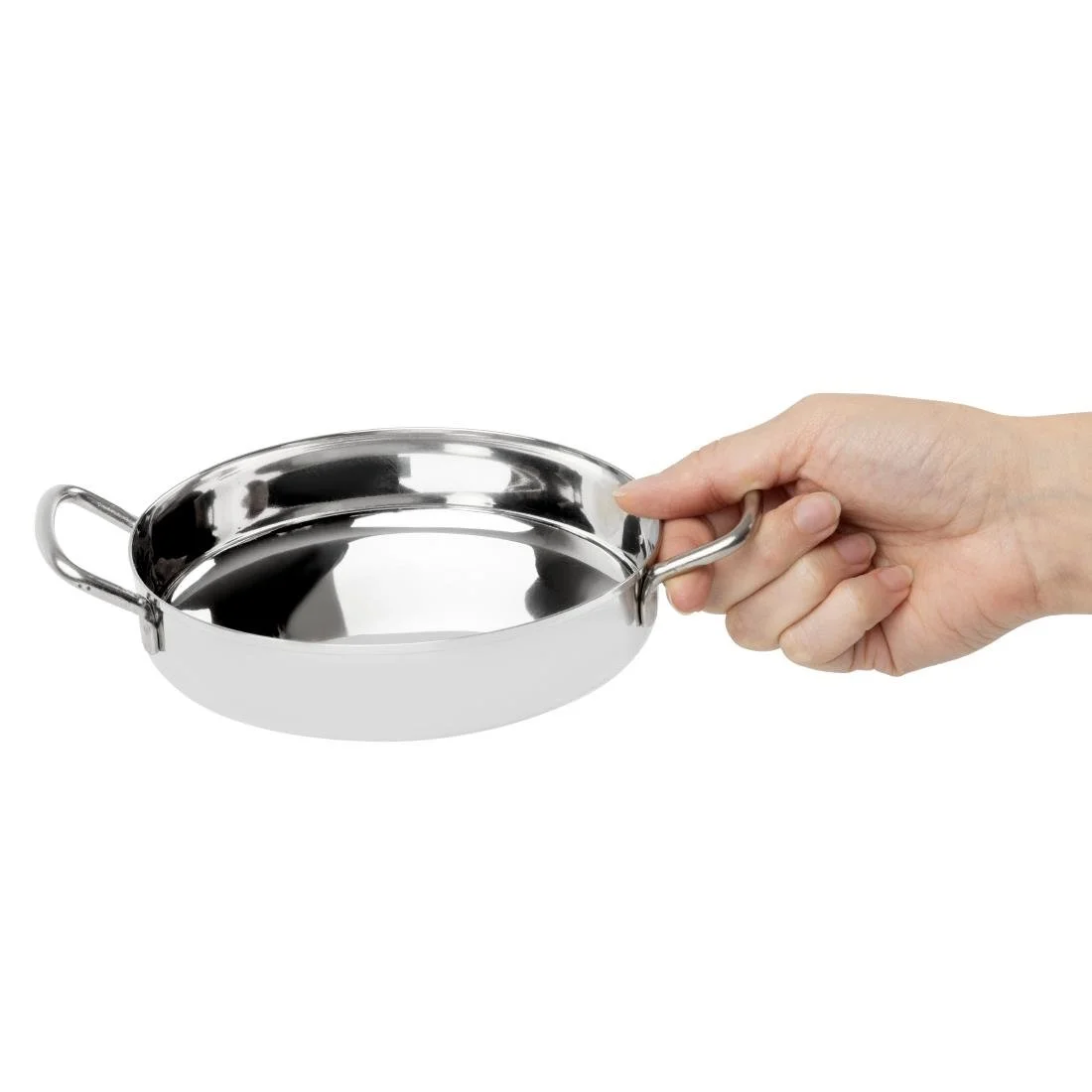 Olympia Table Presentation Double Handle Dish Stainless Steel 150mm - Image 6