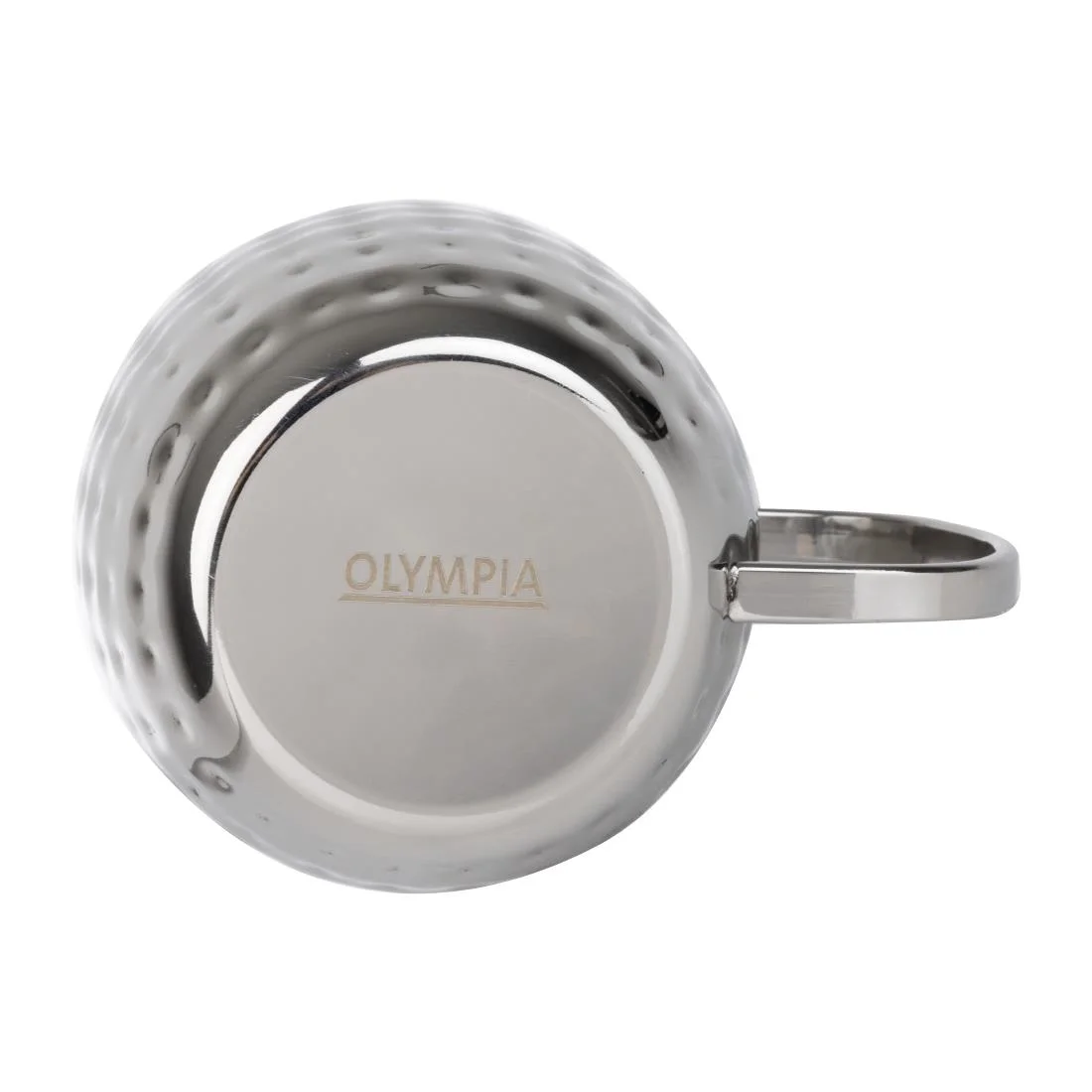 Olympia Barware Hammered Stainless Steel Mugs 440ml - Image 4