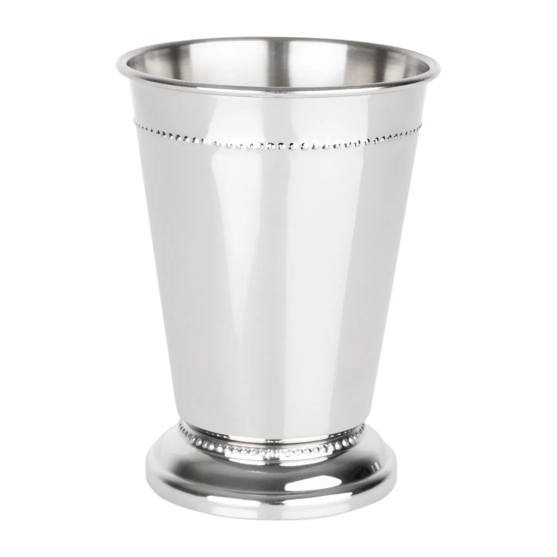 Olympia Barware Beaded Julep Cup Stainless Steel 370ml