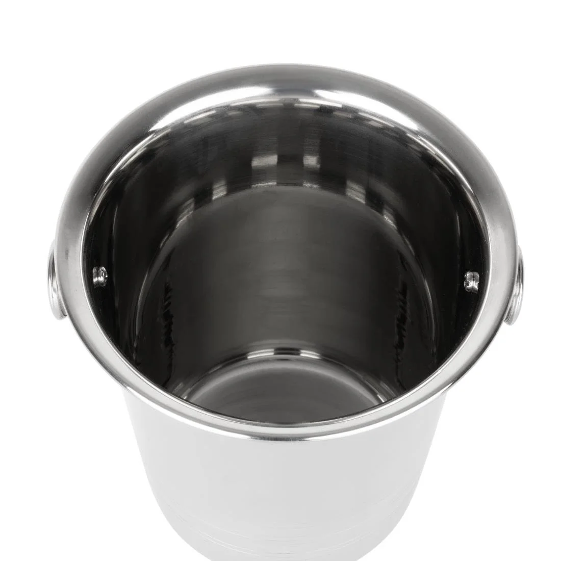 Olympia Ice Bucket with Handles and Etch Detail Stainless Steel 1050ml - Image 6