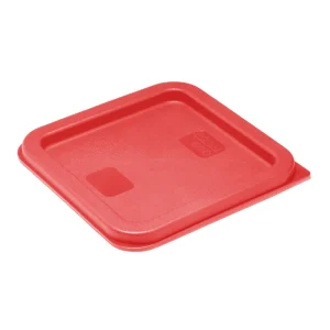 Hygiplas Square Food Storage Container Lid Red