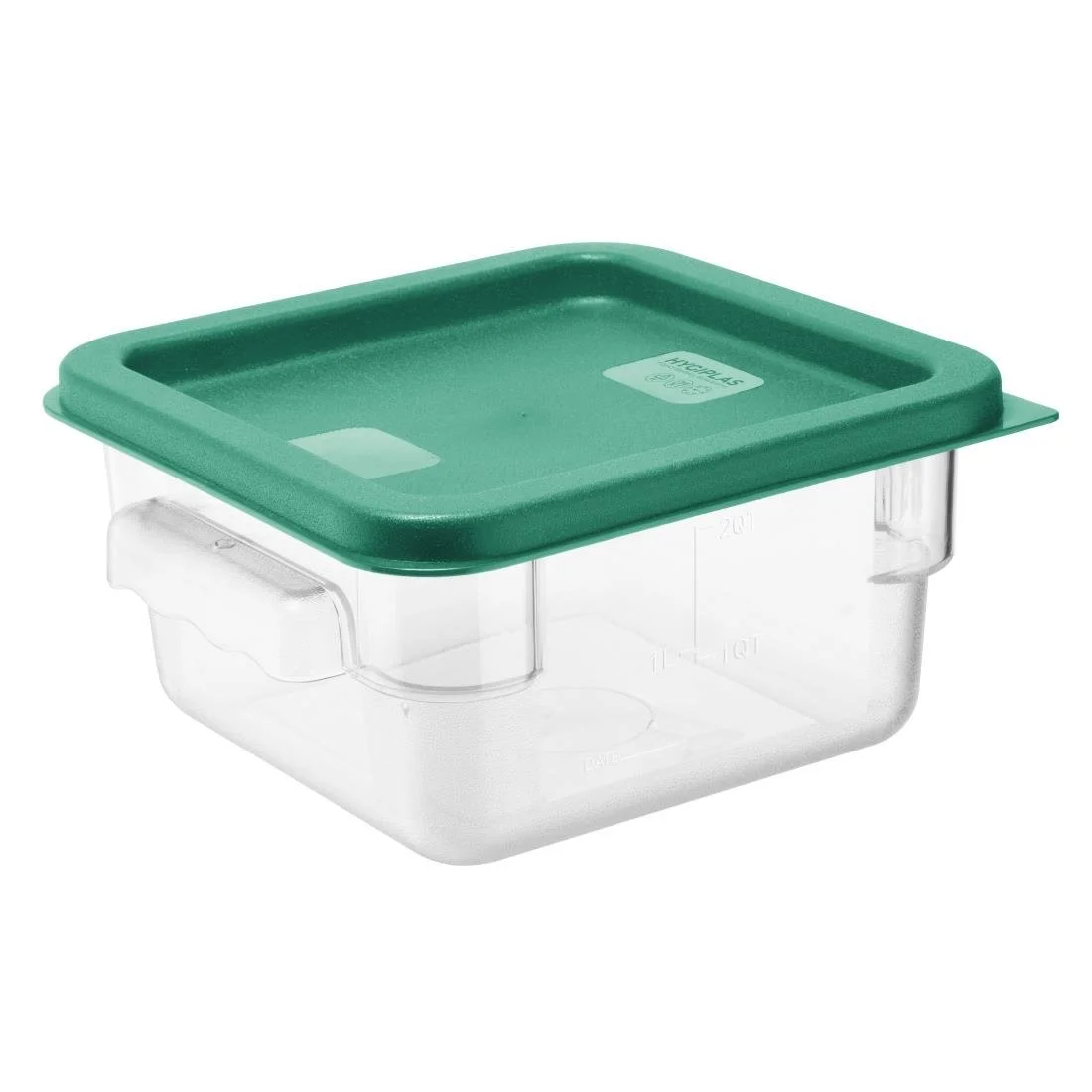 Hygiplas Square Food Storage Container Lid Green - Image 4