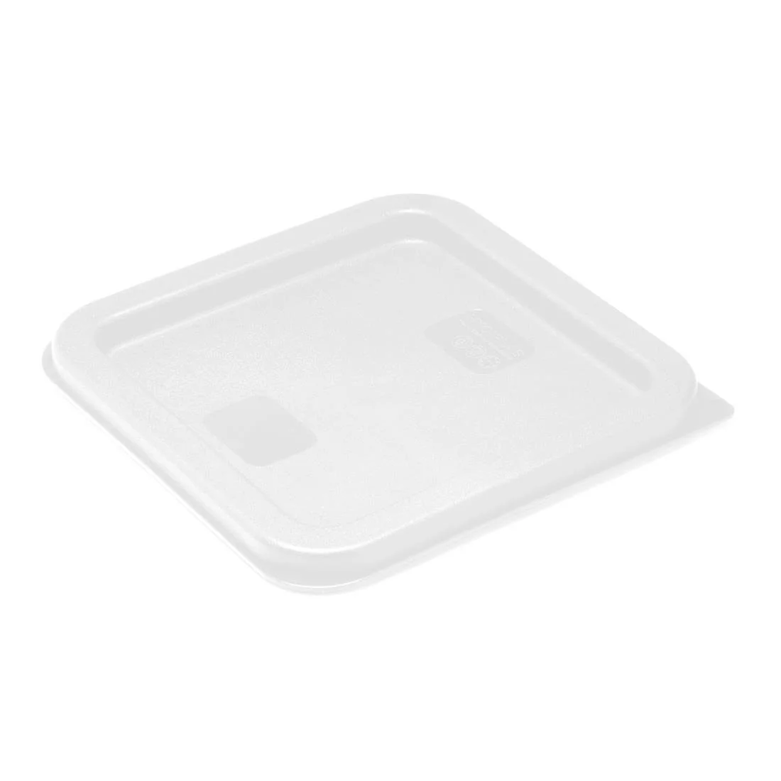 Hygiplas Square Food Storage Container Lid White - Image 1