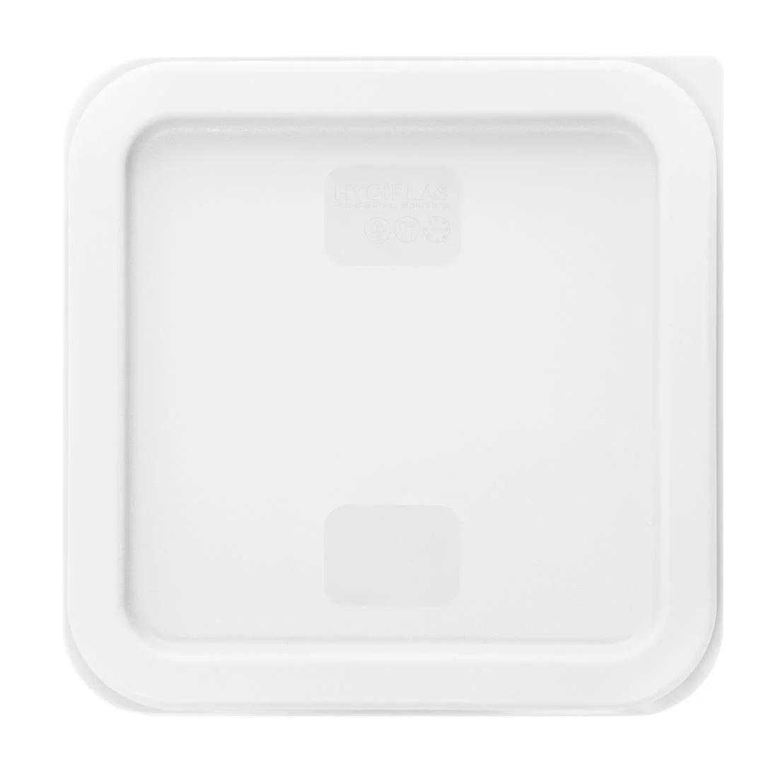 Hygiplas Square Food Storage Container Lid White - Image 2