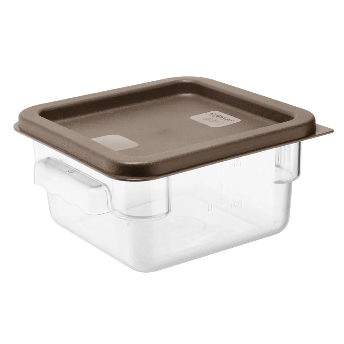 Hygiplas Square Food Storage Container Lid Brown - Image 4
