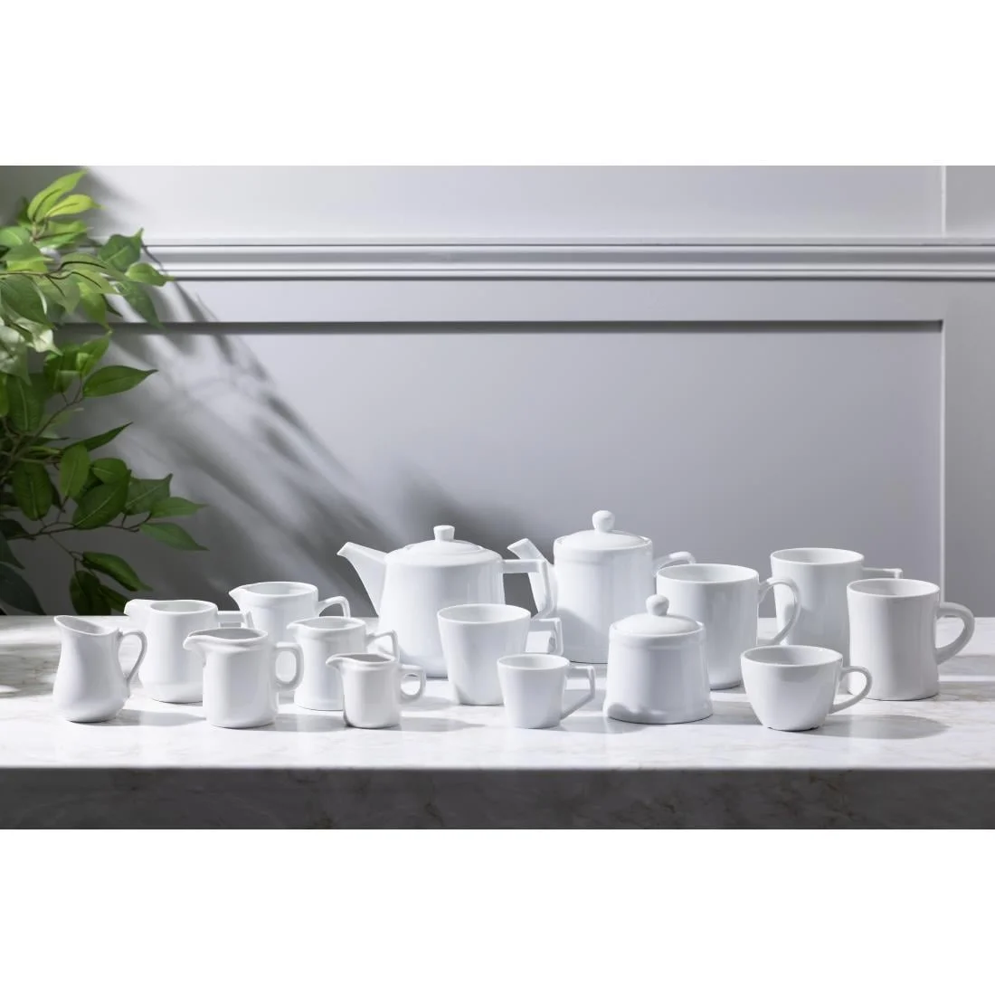 Olympia Whiteware Deco Cups 80ml (6 Pack) - Image 3