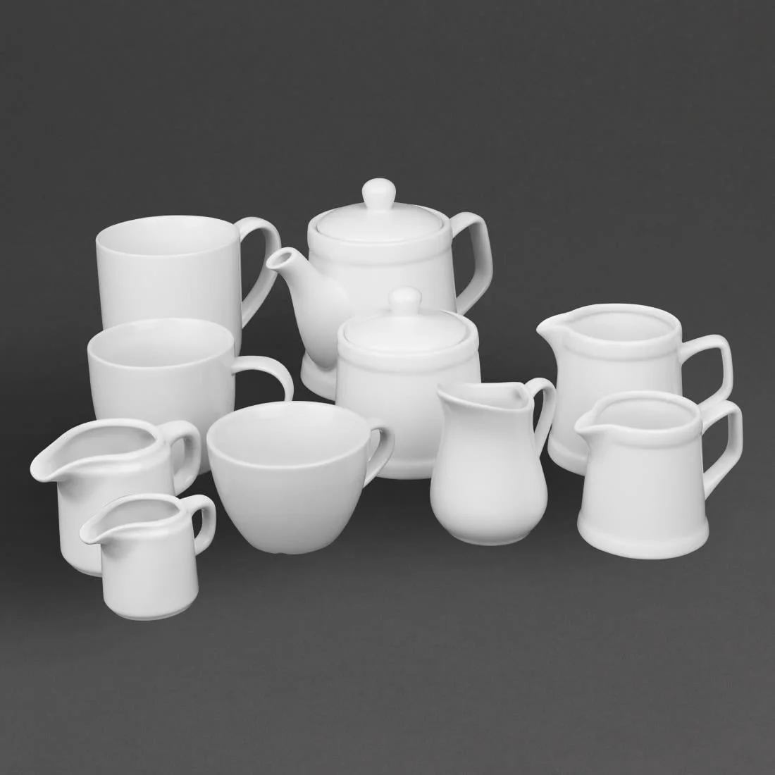 Olympia Whiteware Fine Jugs 100ml (12 Pack) - Image 8