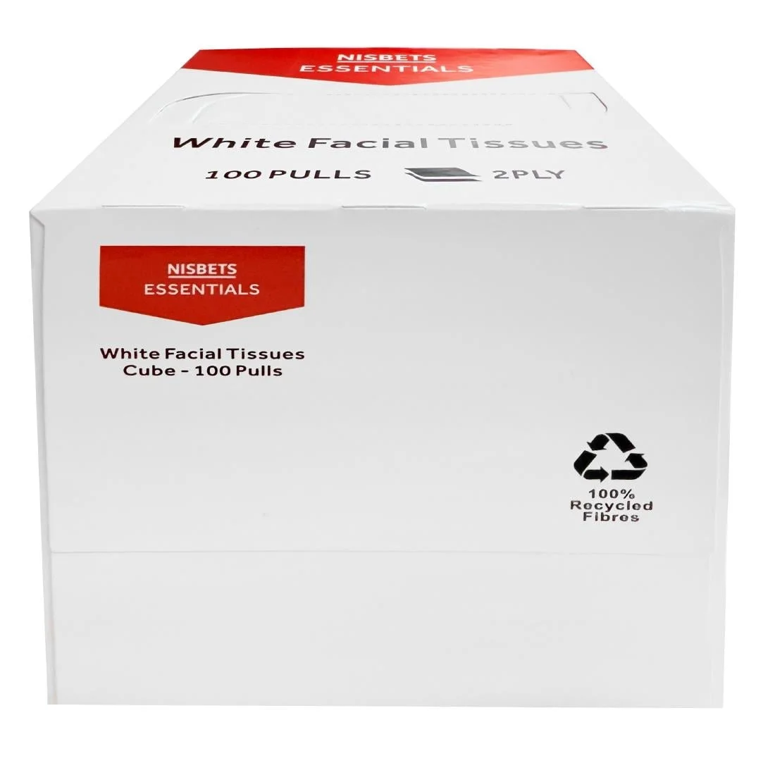 Nisbets Essentials Facial Tissues Cube - 100 sheets (36 Pack) - Image 2