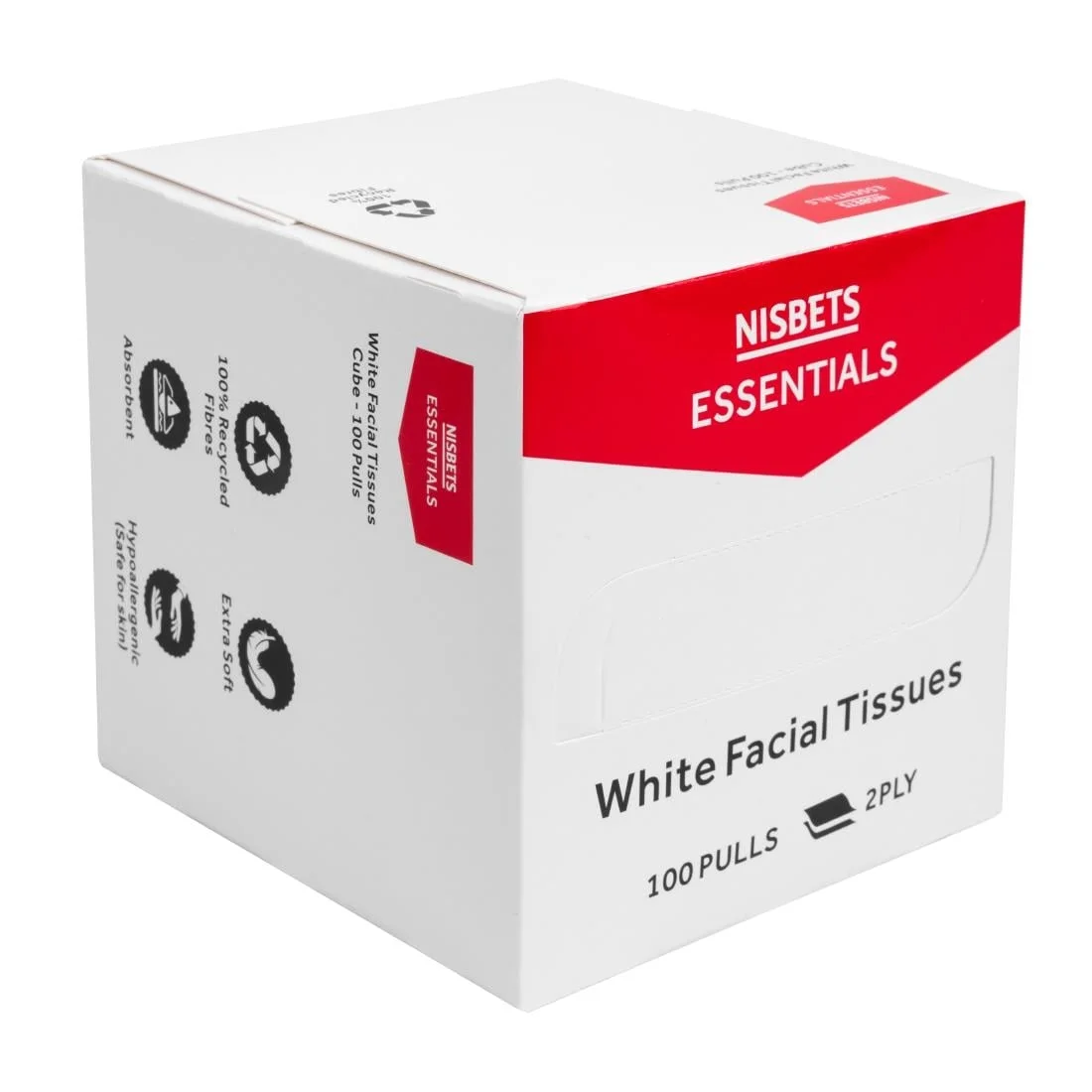 Nisbets Essentials Facial Tissues Cube - 100 sheets (36 Pack) - Image 6