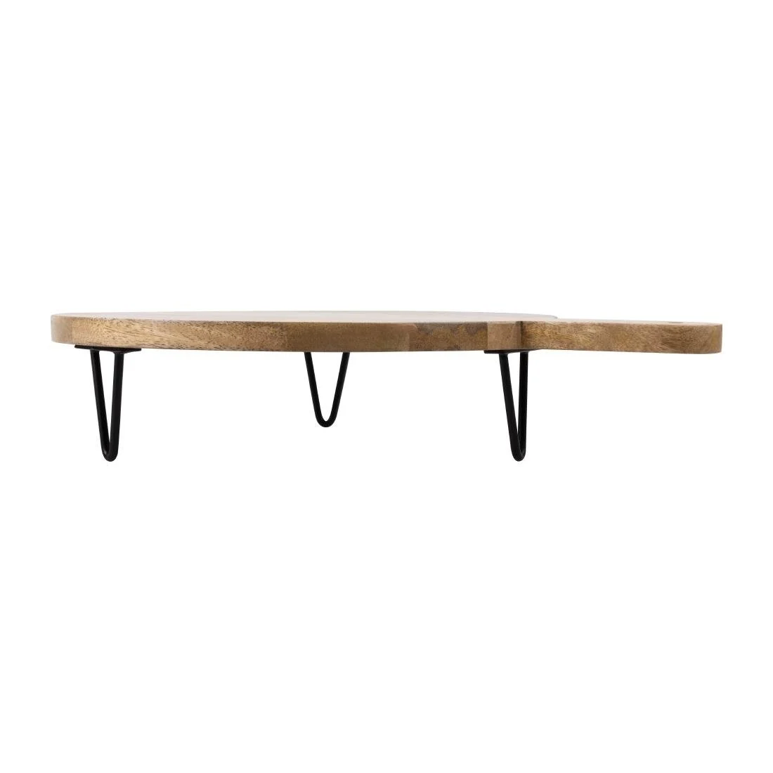 Olympia Round Handled Display Stand Mango Wood with Metal Legs 400x300x80mm - Image 8