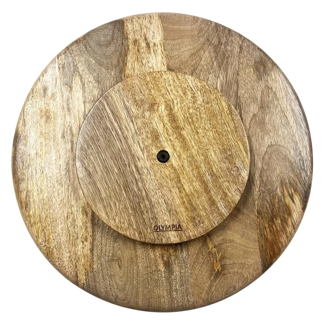 Olympia Revolving Cake Stand Mango Wood 330mm - Image 2