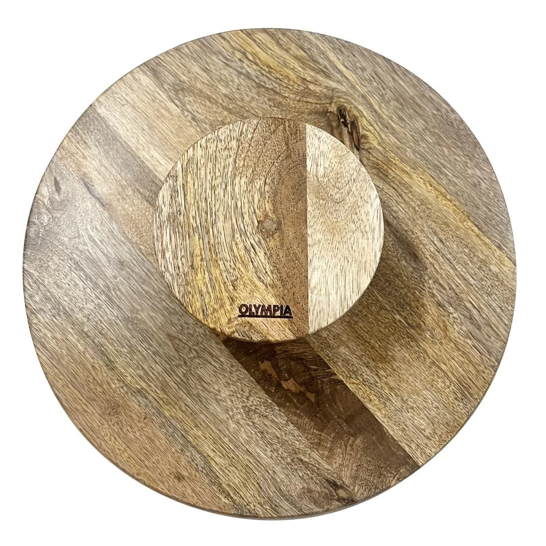 Olympia Cake Stand Mango Wood 330x120mm - Image 5
