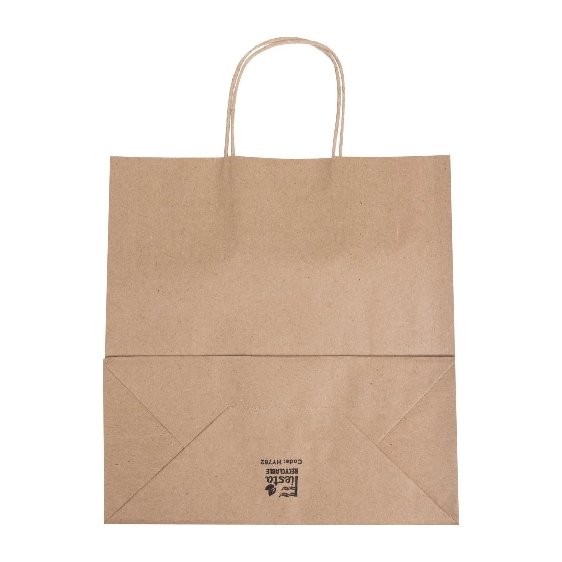 Fiesta Recyclable Twist Handle Brown Paper Bags Medium (250 Pack) - Image 4