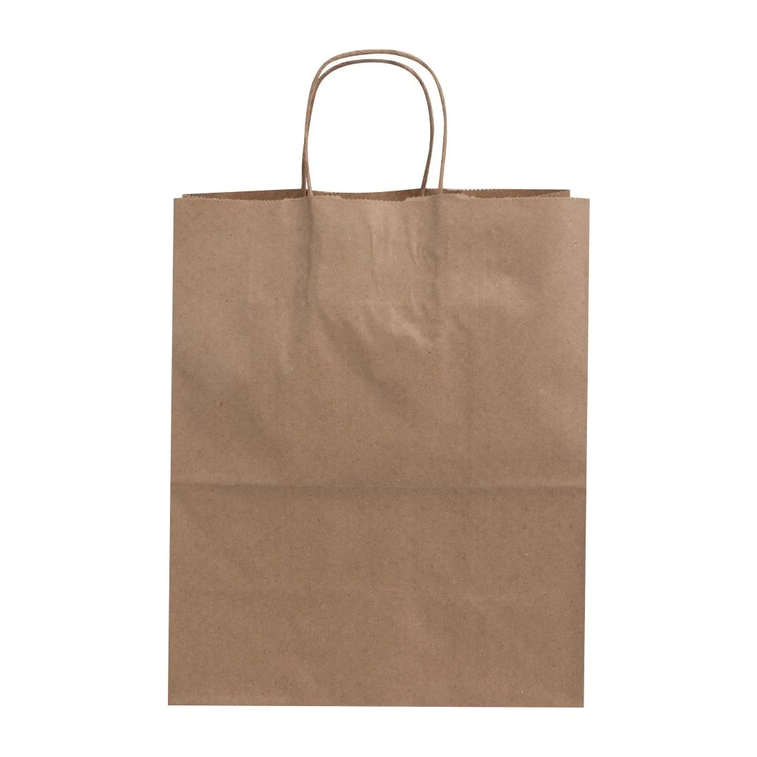 Fiesta Recyclable Twist Handle Brown Paper Bags Large (250 Pack) - Image 2