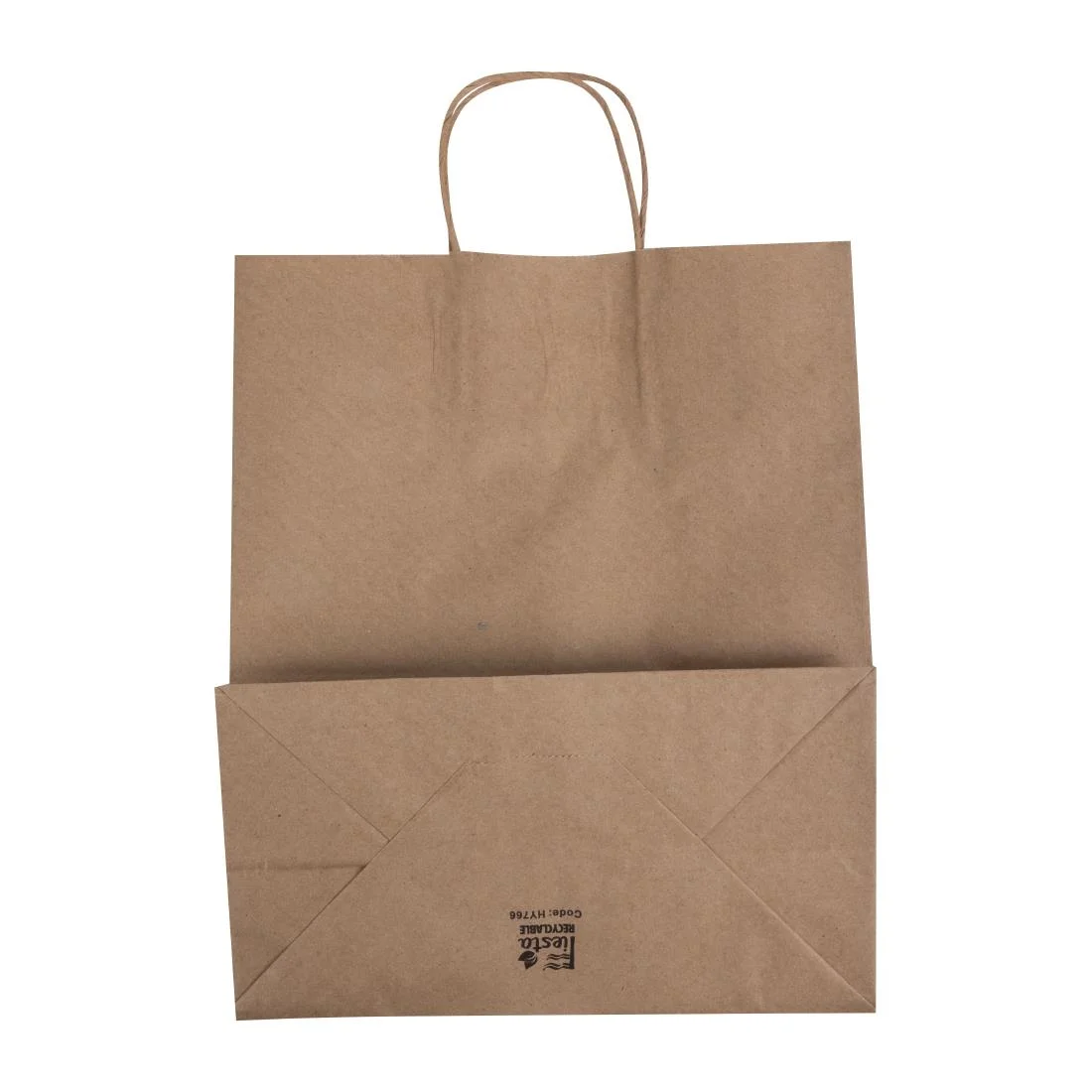 Fiesta Recyclable Twist Handle Brown Paper Bags Large (250 Pack) - Image 4